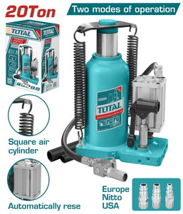 TOTAL Pneumatic hydraulic bottle jack (ΤΗΤ109206)