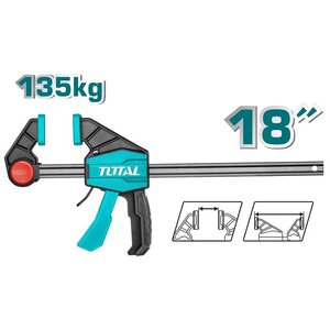 TOTAL Quick bar clamps 18" / 80X450mm (THT1346801)