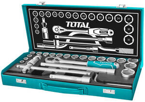 TOTAL 24PCS 1/2" SOCKET SET (THT141253)