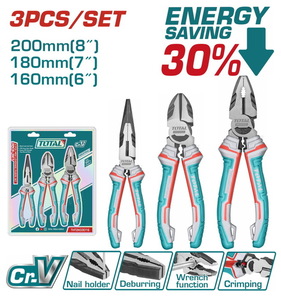 TOTAL 3 Pcs high leverage pliers set (THT2K0301S)