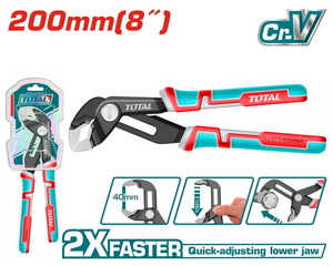 TOTAL Quick-open pump pliers (THT380806)