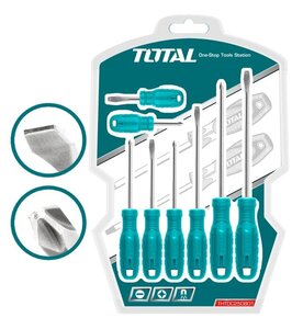 TOTAL 8PCS SCREWDRIVER SET (THTDC250801)