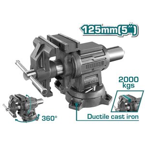 TOTAL Multi-purpose Bench Vice 5"  / 125mm (THTMF6156)