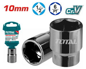 TOTAL Hexagonal socket 1/2" 10mm  (THTST12101)