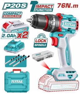 TOTAL Compact Brushless Cordless Impact Drill