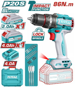 TOTAL Brushless cordless impact drill (TIDLI20868E)