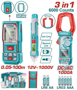 TOTAL Laser distance detector combo kit TLDD241202)