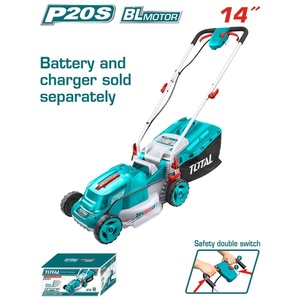 TOTAL Lithium-ion lawn mower 2X20V / 34cm (TLMLI2014)