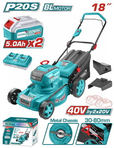 TOTAL Cordless lawn mower (TLMLI20186)