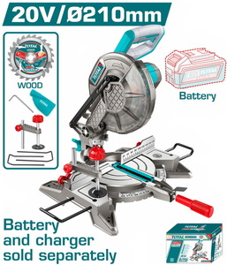 TOTAL Cordless mitre saw (TMSLI2021)