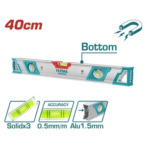 TOTAL Spirit level with powerful magnets 40cm (TMT24086M)