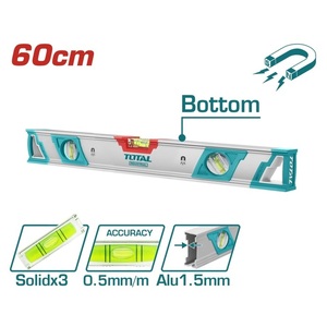 TOTAL Spirit level With powerful magnets 60cm (TMT26086M)