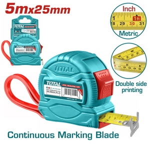 TOTAL Steel measuring tape 5m X 25mm (TMT34525)