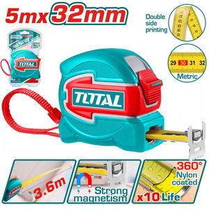TOTAL Steel measuring tape (TMT80532M)