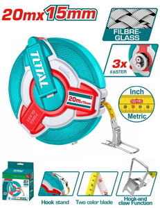 TOTAL Fibreglass measuring tape (TMTF18206)
