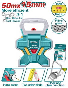 TOTAL Fibreglass measuring tape (TMTF18506)