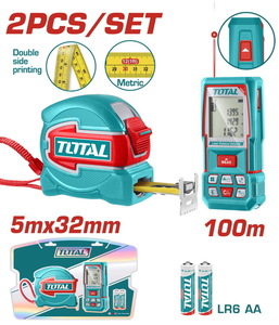 TOTAL Laser distance detector combo kit (TOS250902M)