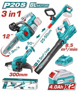 TOTAL Cordless 3 pcs combo kit (TOSLI241189E)