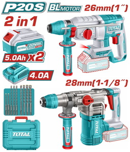 TOTAL Cordless 2 pcs combo kit (TOSLI250462E)