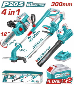 TOTAL Cordless 4 pcs combo kit (TOSLI250496E)