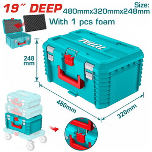 TOTAL 19" Stackable Tool Box (TPBXS103)