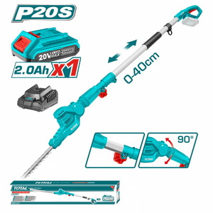 TOTAL Lithium-ion pole hedge trimmer 20V / 2Ah (TPHT2016012)