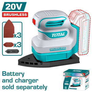 TOTAL Cordless palm sander (TPSLI2024)