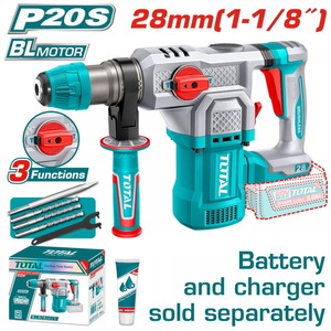 TOTAL ΕΠΑΓΓ. ΠΝΕΥΜΑΤΙΚΟ ΠΙΣΤΟΛΕΤΟ ΜΠΑΤ. Li-ion 20V / 28mm ΧΩΡΙΣ ΜΠΑΤΑΡΙΑ & ΦΟΡΤΙΣΤΗ (TRHLI20286)