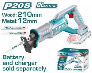 TOTAL Cordless reciprocating saw (TRSLI2108)