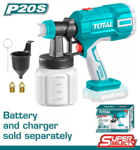 TOTAL Lithium-Ion spray gun 20V ΧΩΡΙΣ ΜΠΑΤΑΡΙΑ & ΦΟΡΤΙΣΤΗ (TSGLI2003)