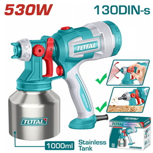 TOTAL ΕΠΑΓΓ. ΗΛΕΚΤΡΙΚΟ ΠΙΣΤΟΛΙ ΒΑΦΗΣ INOX 530W / 1000ml (Με λειτουργία φυσητήρα) (TT45061E)