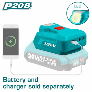 TOTAL Lithium-ion usb-a charger 20V SOLO (TUCLI2022)